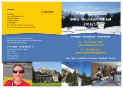 mit Swiss Mountain Retreat im Toggenburg