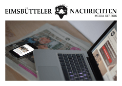 Media Kit 2016 - Eimsbütteler Nachrichten