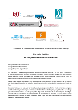 Eine gro&szlig;e Koalition f&uuml;r eine gro&szlig;e Reform des