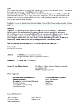 Rüstzeitbrief 2016