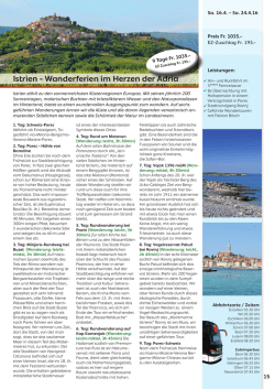 Istrien - Wanderferien im Herzen der Adria