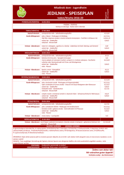 jedilnik - speiseplan