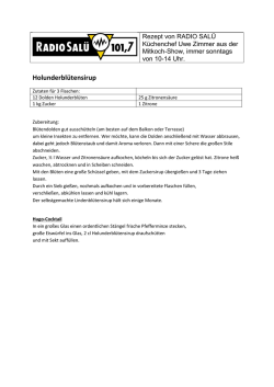 Holunderbl&uuml;tensirup