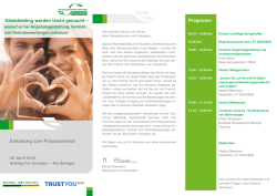 Einladung zum Praxisseminar Programm Gästeliebling werden