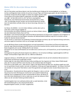Kleine Hilfe f&uuml;r die ersten Monas