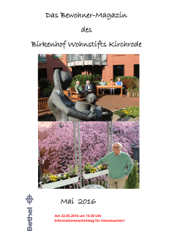 05/2016 - Birkenhof Wohnstift Kirchrode