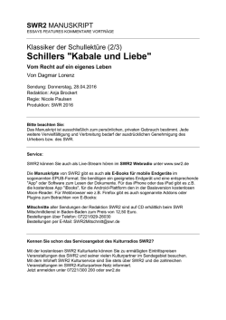 Schillers "Kabale und Liebe"