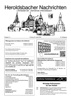 Heroldsbacher Nachrichten