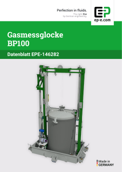 Gasmessglocke BP100 - Ehrler Prüftechnik Engineering GmbH