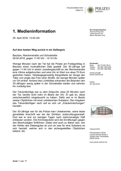 Medieninformation [Download *, 219.76 KB]