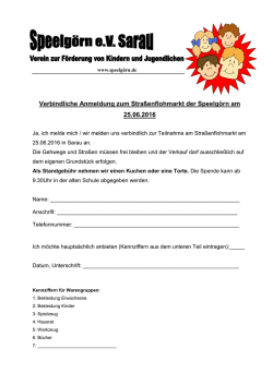 Info und Anmeldung 2016