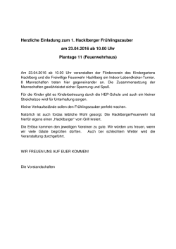 Hacklberger Fr&uuml;hlingszauber - Freiwillige Feuerwehr Ries/Passau
