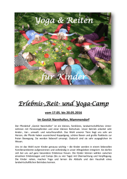 und Yoga-Camp - Pensionsstall & Reitschule "Gestüt Nannhofen"