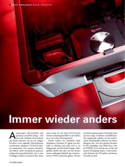 Immer wieder anders