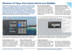 Windows 10-Tipps: Eine heisse Kachel zum WebMail