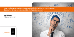 Innovationen finden, sch&uuml;tzen und umsetzen &ndash; Strategien f&uuml;r klein
