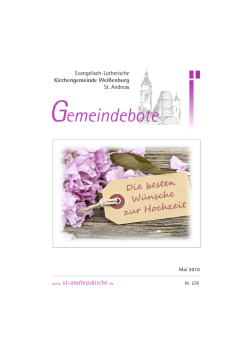 Gemeindebot emeindebote - Evang.