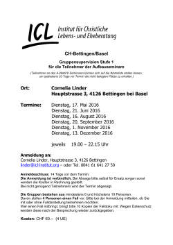 CH-Bettingen/Basel Ort: Cornelia Linder Hauptstrasse 3, 4126
