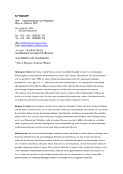 Impressum | AGBs