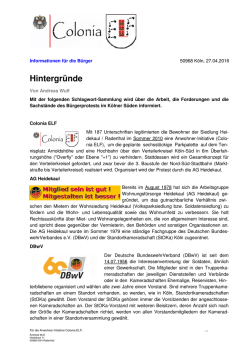 Hintergr&uuml;nde