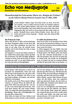 Echo von Medjugorje