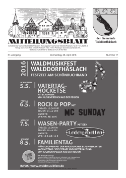 Donnerstag, 28.04.2016 - Gemeinde Walddorfhäslach