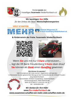 Wenn Sie uns mit nur 5 Euro unterst&uuml;tzen&hellip;