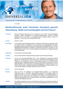 Vacancy Pdf - Ostjob.ch