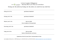 In Ihrer knappen Mittagspause - Business Men&uuml; zum Preis von 8,90