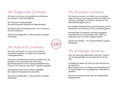 Die Zeremonien &rarr;