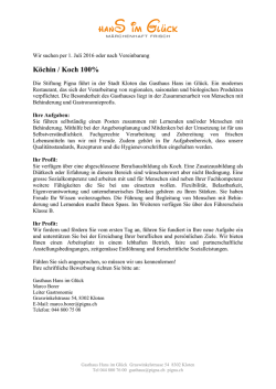 Die Stiftung Pigna f&uuml;hrt in der Stadt Kloten unter dem Motto &bdquo;sich ein