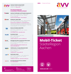 Mobil-Ticket StädteRegion Aachen