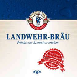 Prospekt 500 Jahre Reinheitsgebot downloaden - Landwehr-Bräu