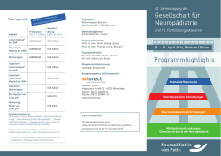 Flyer - Gesellschaft für Neuropädiatrie