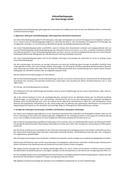 Einkaufsbedingungen der Heck Design GmbH
