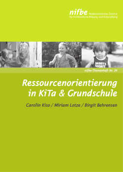 Ressourcenorientierung in KiTa & Grundschule