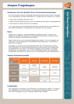 shapes Fragebogen - cut-e