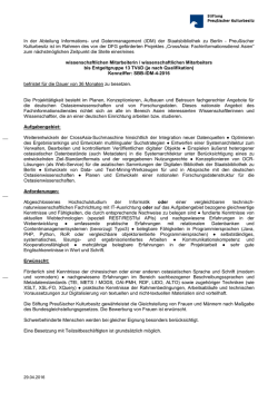 In der Abteilung Informations- und Datenmanagement (IDM) der