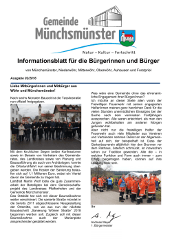 Infoblatt 02/2016 - Gemeinde M&uuml;nchsm&uuml;nster