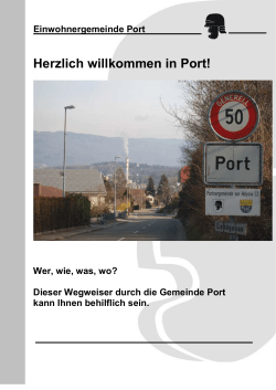 Info-Brosch&uuml;re Port