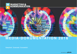 Mediadaten 2016 - marketingmall.ch