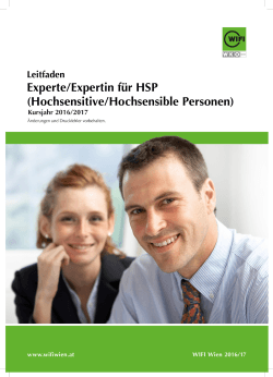 Lehrgangsleitfaden als pdf - hochsensitiv.netzwerk von HSP für HSP