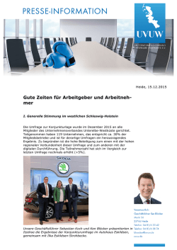 Gute Zeiten f&uuml;r Arbeitgeber und Arbeitneh