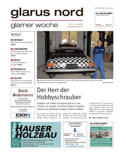 Glarner Woche, Glarus Nord, 27.4.2016