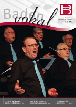 Baden vokal - Badischer Chorverband