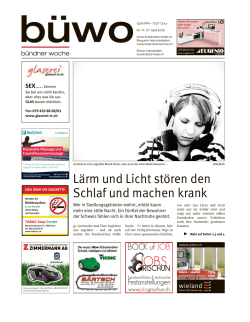 Bündner Woche, 27.4.2016
