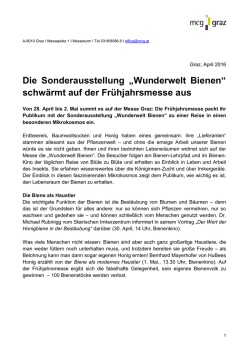 Die Sonderausstellung &bdquo;Wunderwelt Bienen&ldquo;
