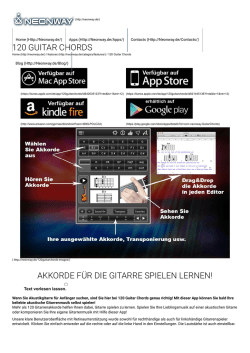 Akkorde für die Gitarre spielen lernen | Neonway