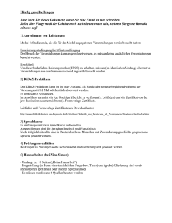 Häufig gestellte Fragen Bitte lesen Sie dieses Dokument, bevor Sie