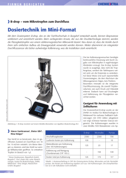 Dosiertechnik im Mini-Format